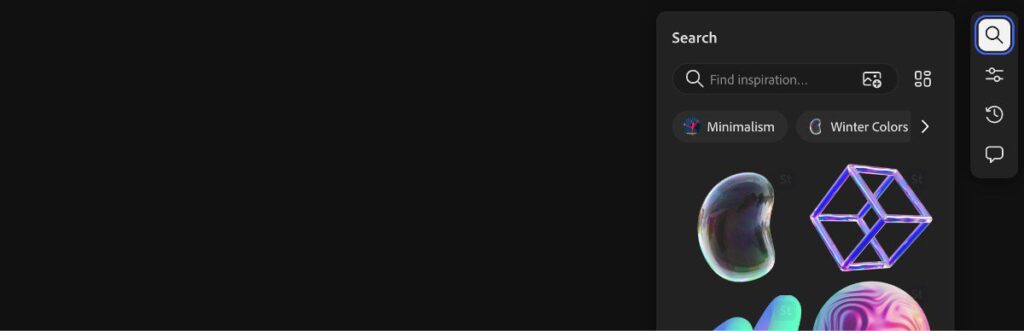 Adobe Firefly Boards reference-image search interface